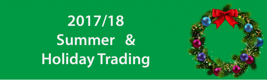 Summer & Holiday Trading